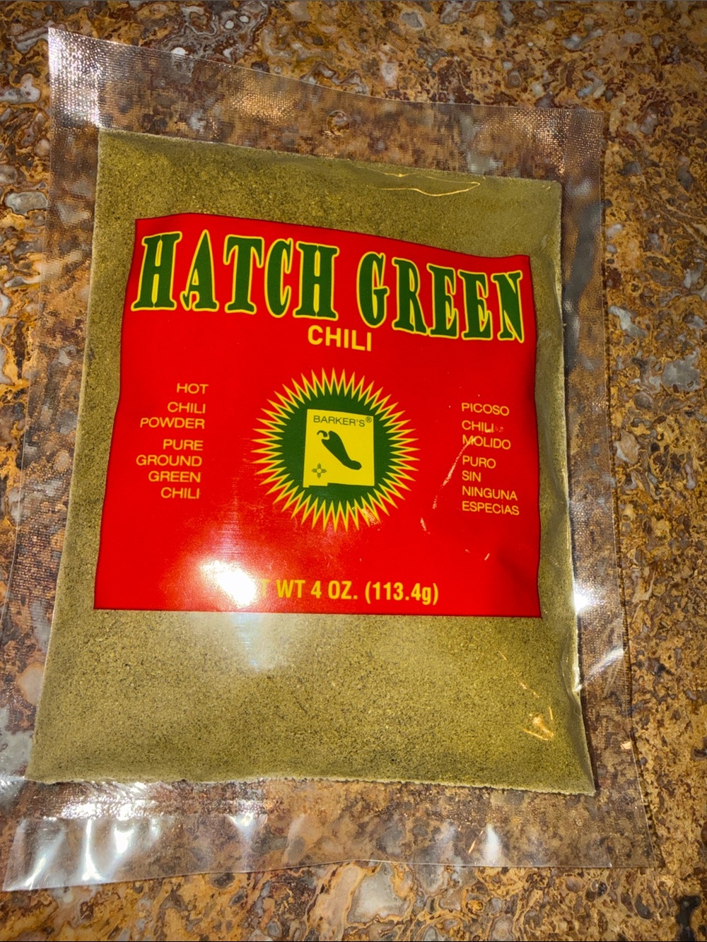 HATCH GREEN CHILE POWDER•PURE GROUND GREEN CHILE•HOT